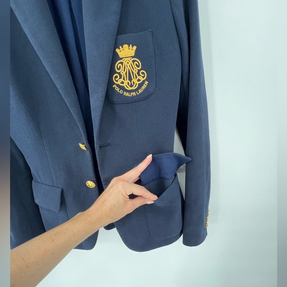 Polo Ralph Lauren Soft Navy Suit Business Blazer - Picture 4 of 13